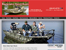 Tablet Screenshot of blackwatersportboats.com